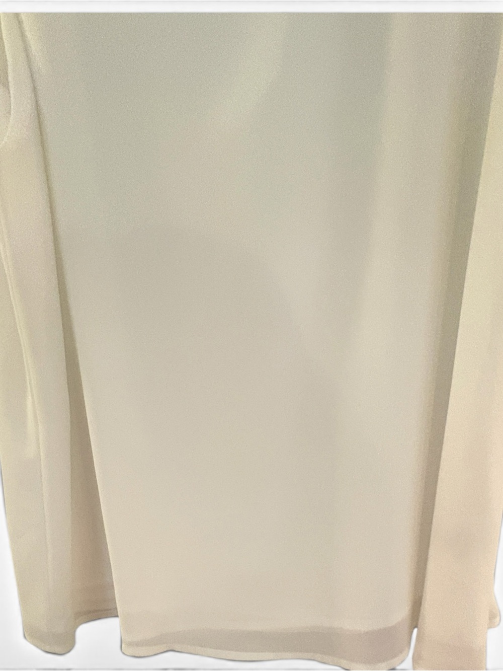 NWT Pleione Ivory Sleeveless Chiffon Blouse Size XL - Picture 5 of 12